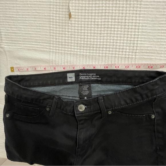 Mossimo Skinny Premium Denim Black Denim Jeans 6 Women's Size - Picture 8 of 11